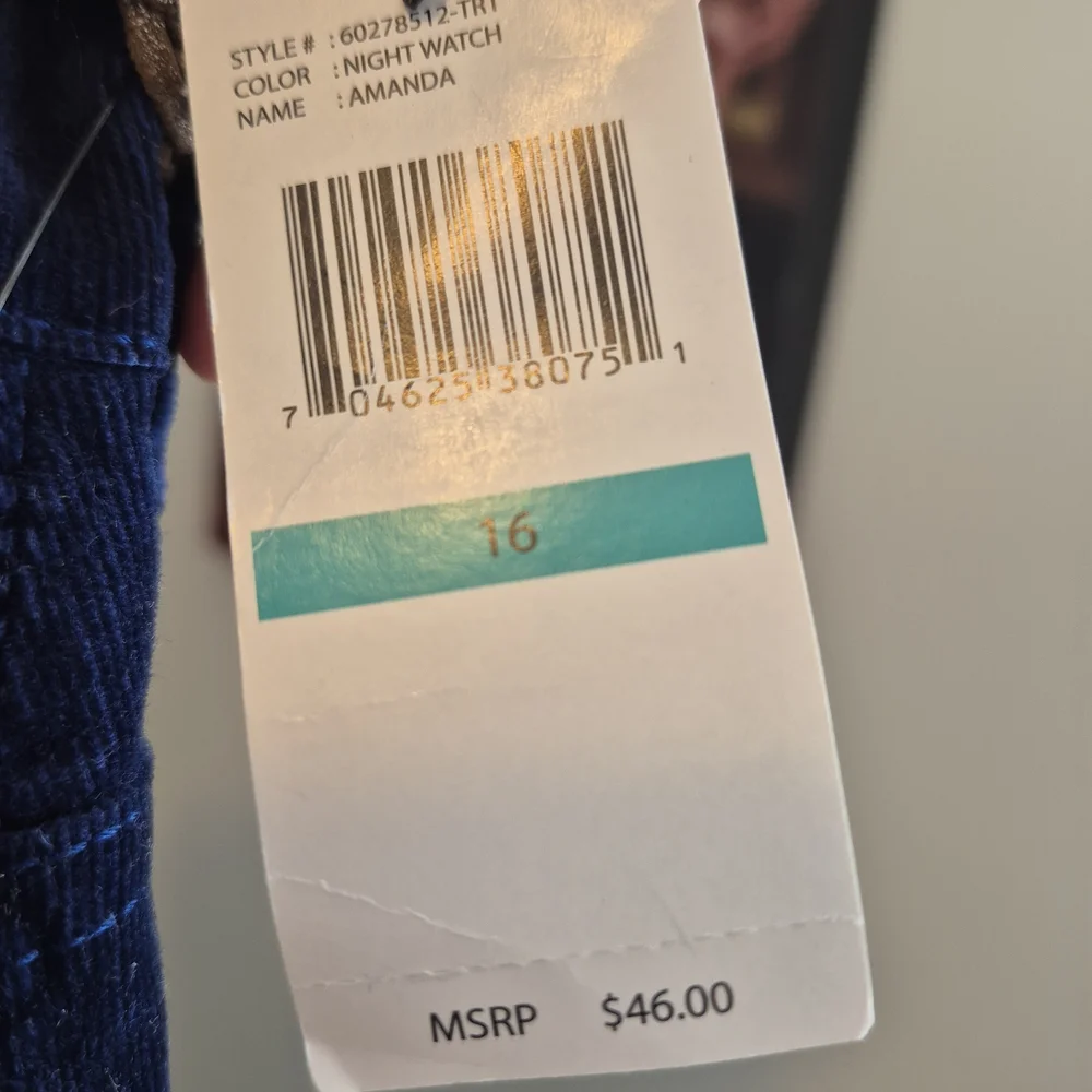 Gloria Vanderbilt Deep Blue Flare Pants - Picture 3 of 6